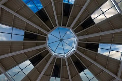 Large steel ceiling Stock Photos