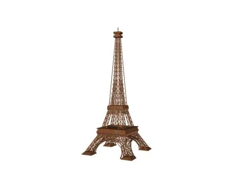 Large steel Eiffel Tower in Paris イラスト素材