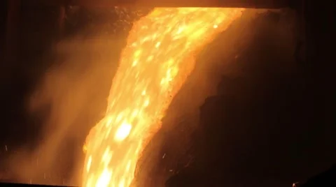Large steel plant: the stages of production Stock Footage