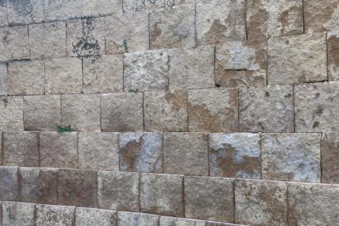 Large stone brick wall Stock Photos