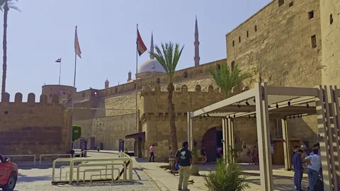 A large stone building Stock Footage 291593660