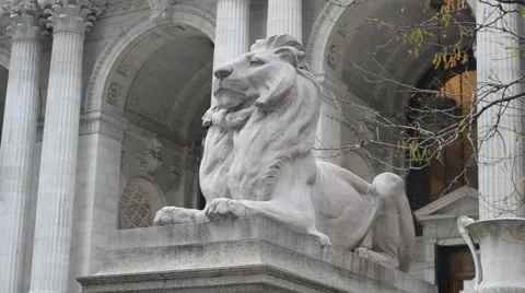 Large Stone Building Pan Up Stock Footage 63084492