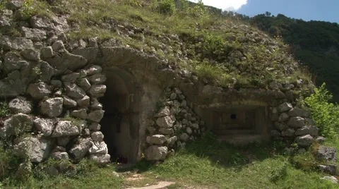 Large stone bunker Video stock 61353213