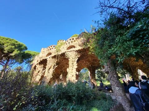 Large stone canopy Stock Photos