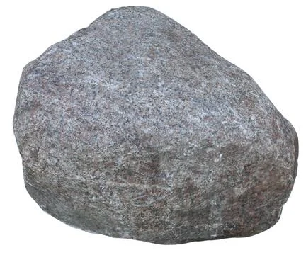Large stone isolated on white background. Stock Photos