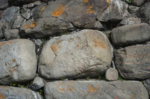 Large stones wall background Stock Photos