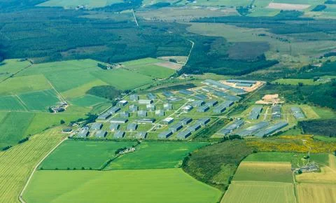 Large Storage Facility From The Air Stock Photos