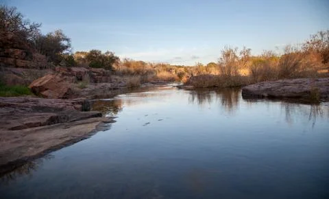 Large Stream By Large Rocks Stock Photos