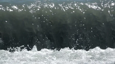A large stream of water flows through the canal 2 Stock Footage 103972204