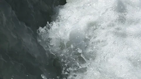 A large stream of water flows through the canal 5 Stock-Footage 103972665