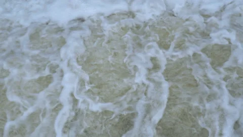 A large stream of water pours down Stock Footage 124614764