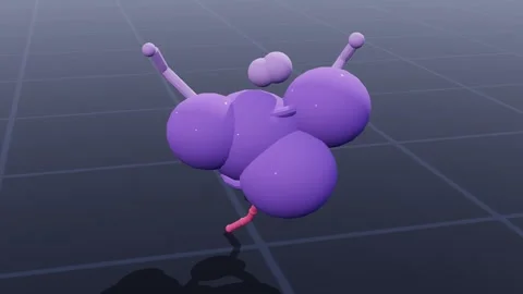 Large subunit molecular biology 3d loop 3D animation seamless loop Stock Footage 341733738