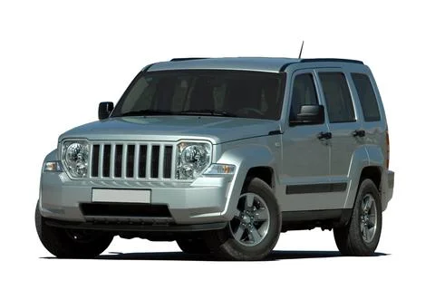 Large SUV on a white background Stock Photos