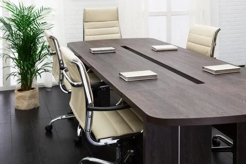 Large table and chairs Stock Photos