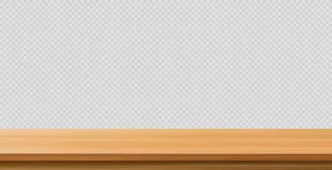 Large table top solid wood texture, transparent background - Vector 스톡 일러스트