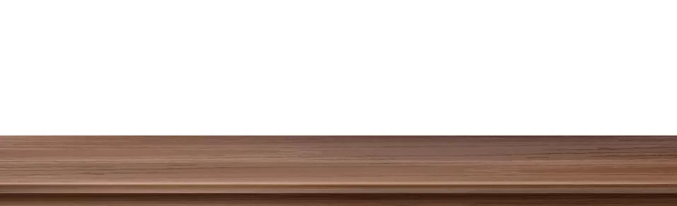 Large table top, solid wood texture, white background - Vector Stock Illustration