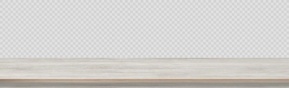 Large table top solid wood texture, transparent background - Vector Stockillustratie