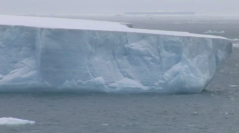 Large Tabular Iceberg of Hope Bay in Antarctica Stock Footage 50363639