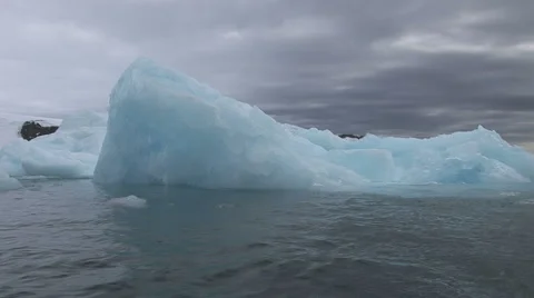 Large Tabular Iceberg of Hope Bay in Antarctica Stock Footage 50418078
