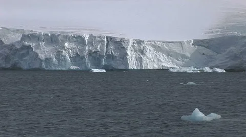 Large Tabular Iceberg of Hope Bay in Antarctica Stock Footage 50418148