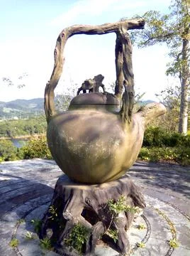 The large teapot Stock Photos