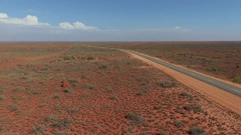 Large Termite Mounds on Arid Grassland Plain, Insect Soil Architecture Stock Footage 334884598