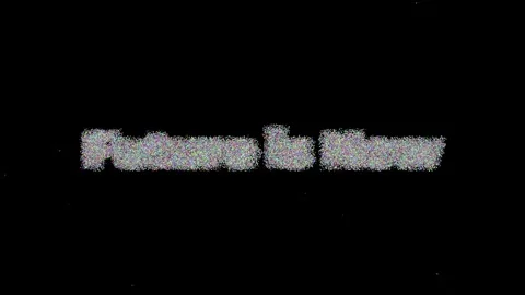 Large Text FUTURE IS NOW Created with Many Small Dots Grouping to Form Words on Stock Footage 308737869