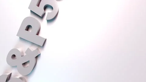 Large text SP 500 on stone background, computer generated. 3D rendering of 스톡 동영상 142131549