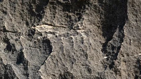 Large texture of a large black stone. Stock-Fotos