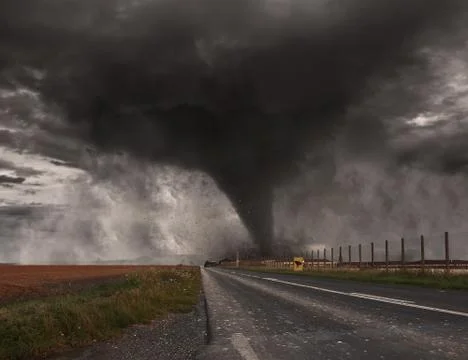Large Tornado disaster 스톡 일러스트