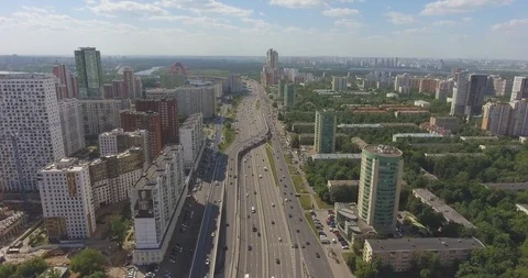 Large traffic intersection Stock Footage 90775434