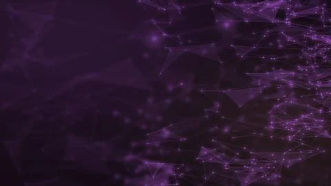A large translucent purple crystalline structure anchors the edge of a near.. Stock Illustration