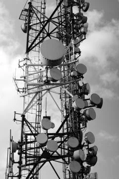 Large transmission tower Foto stock