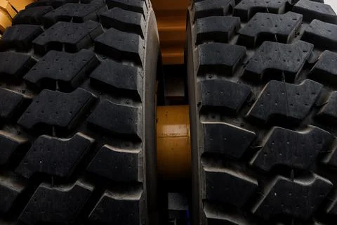 Large tread with grooves Foto stock