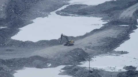 Large trucks carry coal Stock Footage 63357669