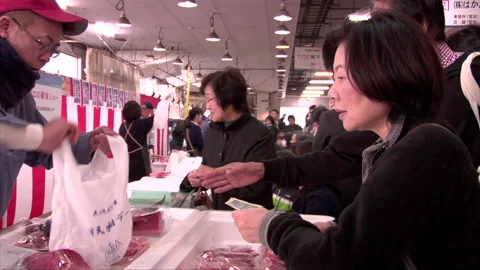 Large Tuna Butchered Stock Footage 139479699