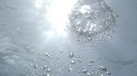 Large underwater bubble Stock Footage 42201324