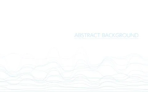 Large undulating line abstract background, blue line Stock Illustration