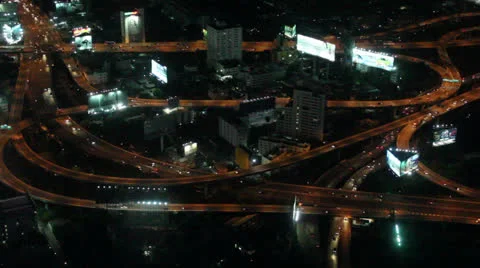 Large urban interchange road system Video stock 24885021