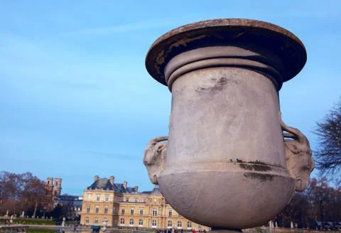 Large vase in the park Stock Photos