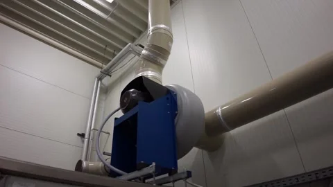 Large ventilation powerful for production Stock Footage 256240312