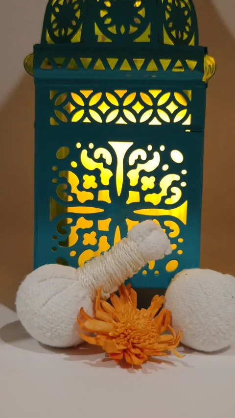 Large view of lamp and spa decor Stock Footage 325050984