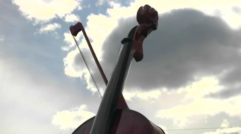 Large Violin - Fiddle Close Up. Stock Footage 62746131