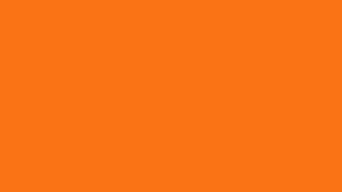 Large vivid orange rectangle centered on a white canvas, minimal and clean co Illustrazione stock