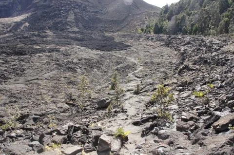 Large volcanic rocks .. Stock Photos
