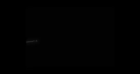 Large Volume Side View Muzzle Flash On Black Background VFX Element Stock Footage 334098879