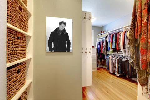 Large walk-in closet Stock Photos