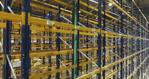 Large warehouse.  Stock Footage 98558796