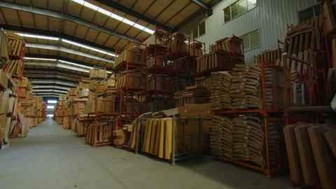 Large warehouse Stock Footage 294203268