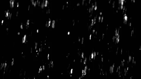 Large Water Drops Raining Down Over Black Video stock 49486531